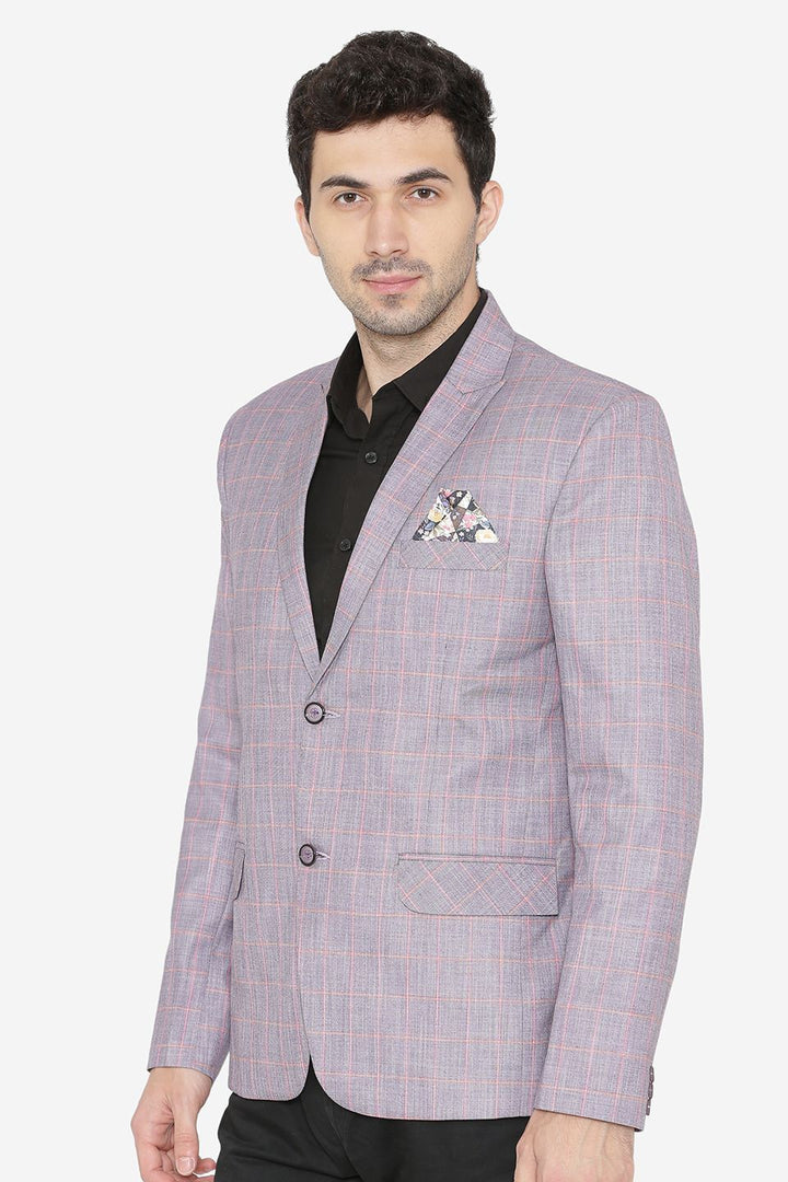 Polyester Cotton Purple  Blazer