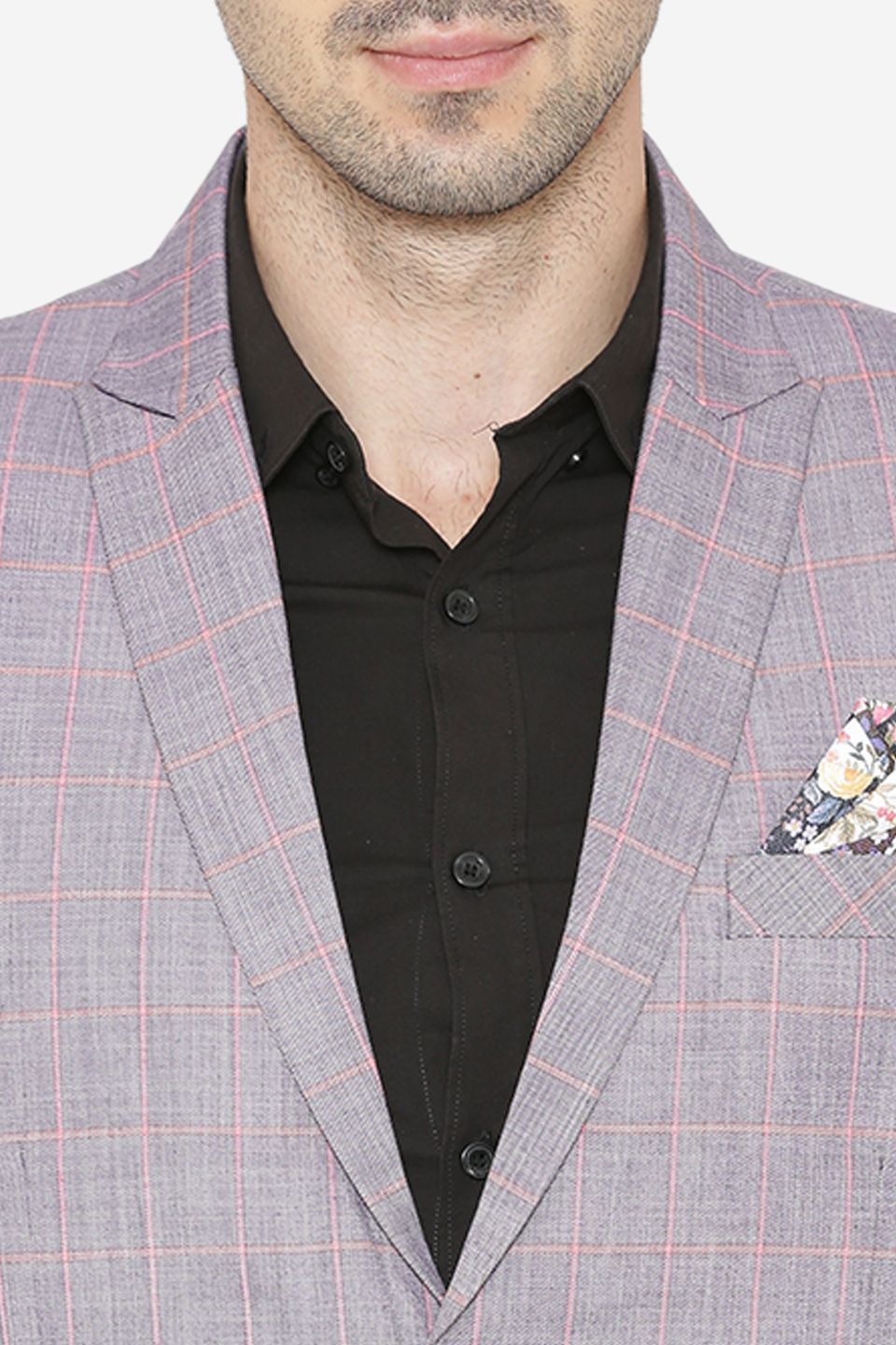Polyester Cotton Purple  Blazer