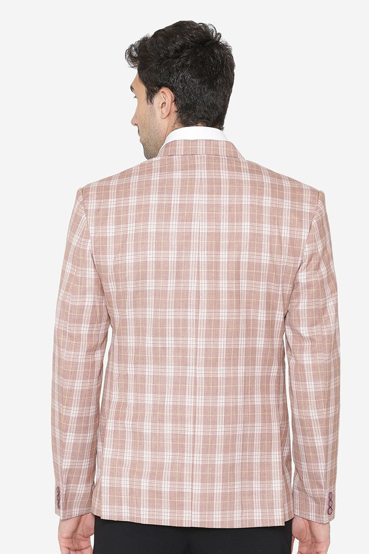 Polyester Cotton Light Brown  Blazer