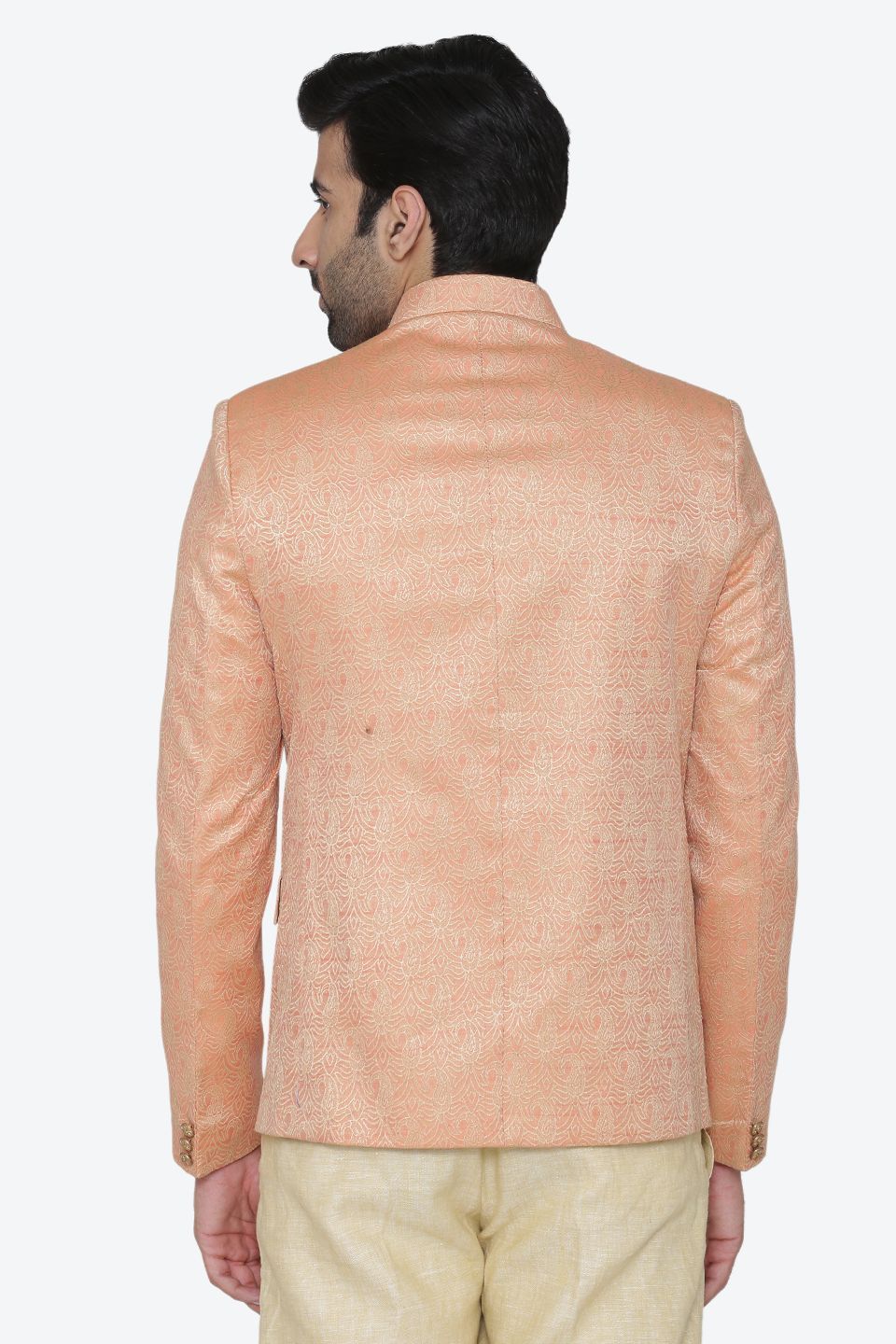 Banarsi Rayon Cotton Cotton Pink Blazer