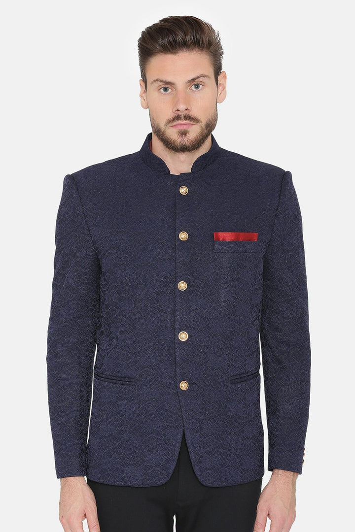 Imported Rayon Blue Bandhgala