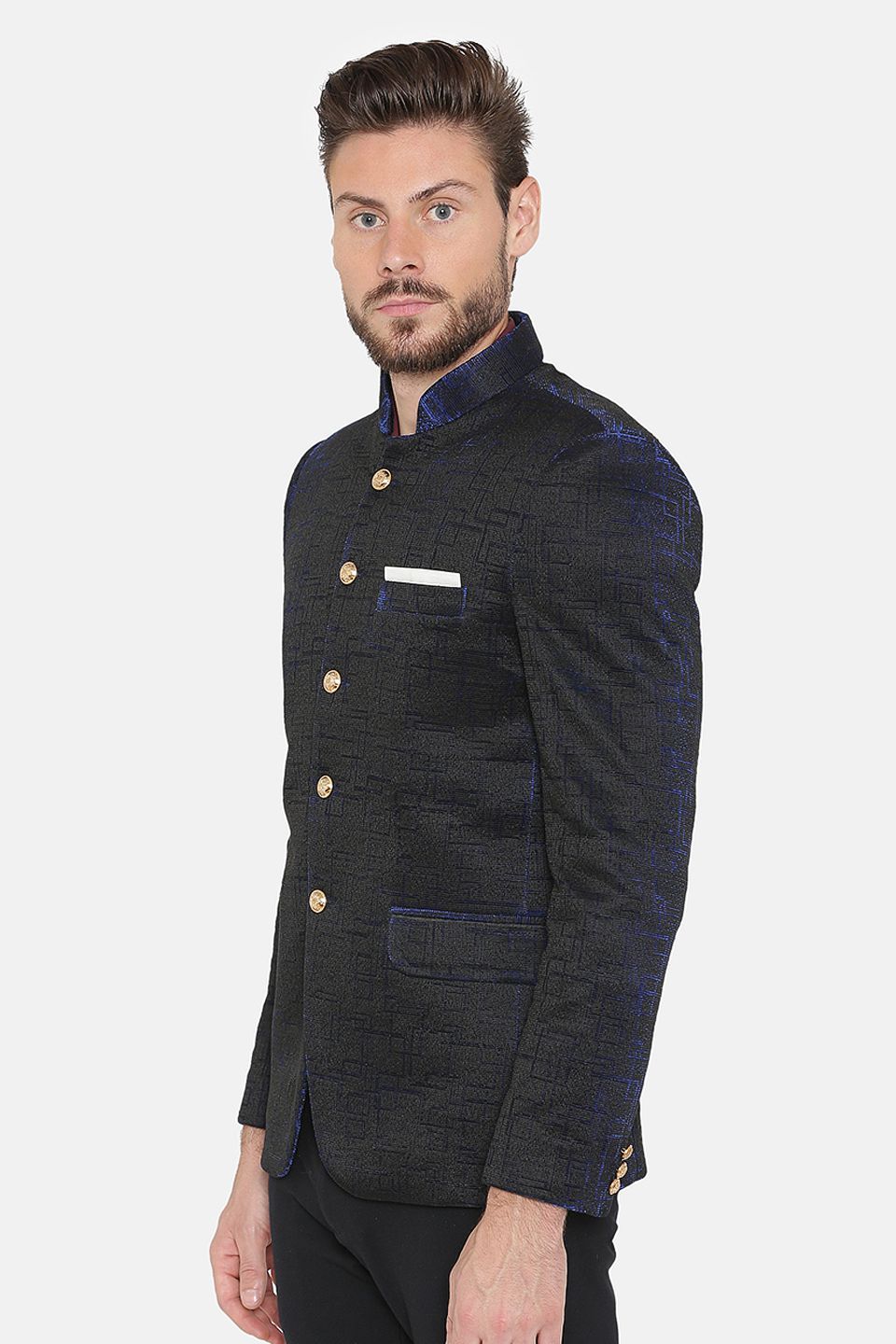 Imported Rayon Blue Bandhgala