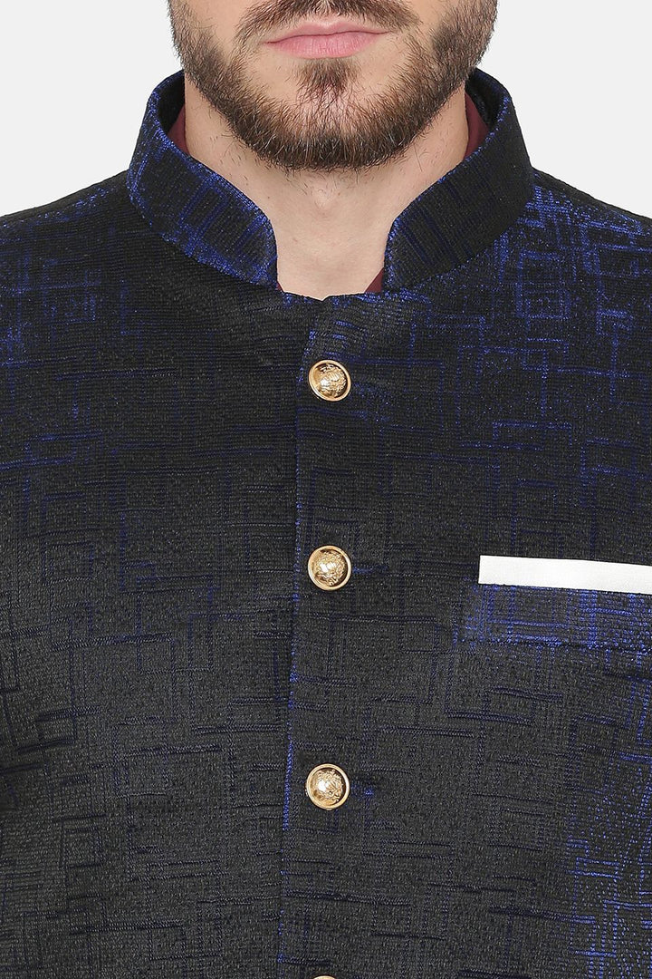 Imported Rayon Blue Bandhgala