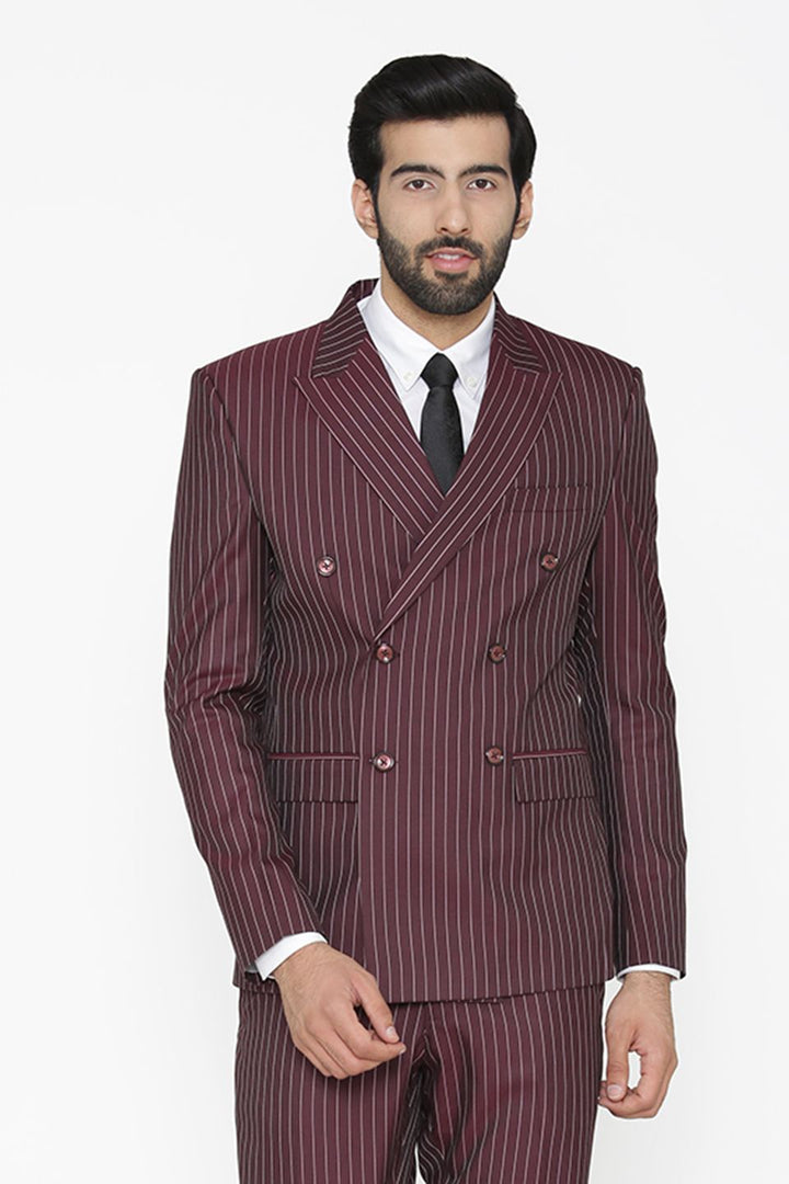 Polyester Cotton Maroon Blazer