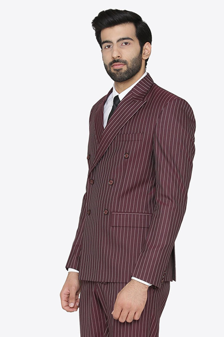 Polyester Cotton Maroon Blazer