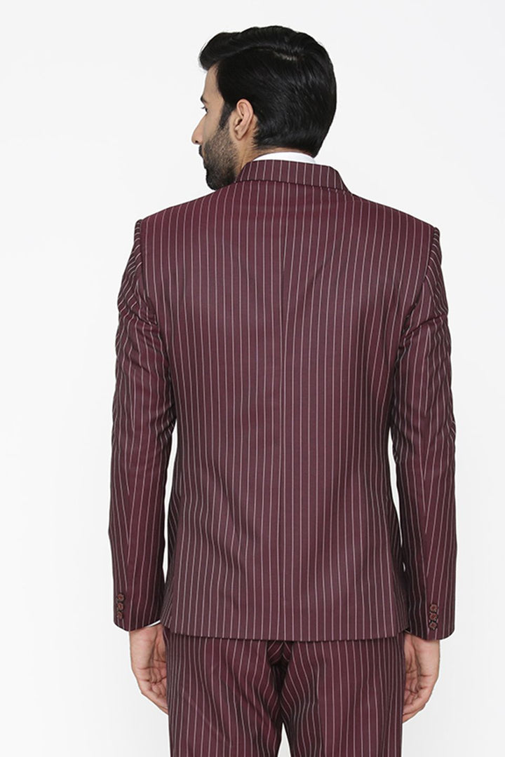Polyester Cotton Maroon Blazer