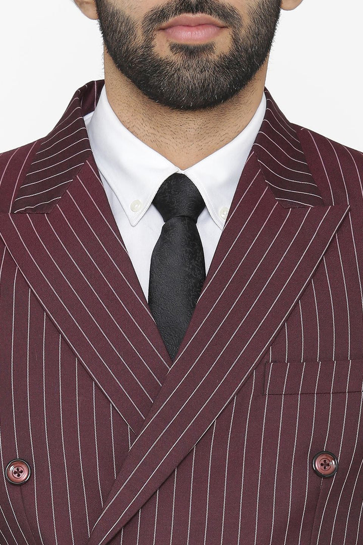 Polyester Cotton Maroon Blazer