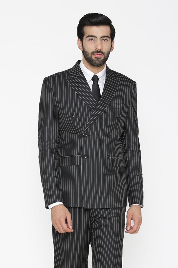 Polyester Cotton Black Blazer