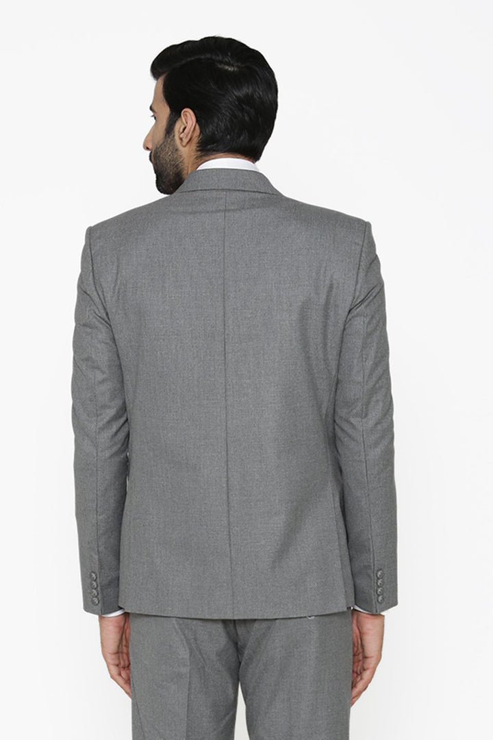 Polyester Cotton Grey Blazer
