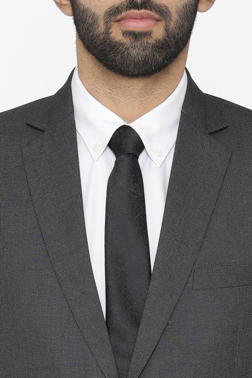 Polyester Cotton Black Blazer