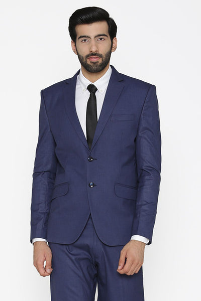 Polyester Cotton Blue Blazer