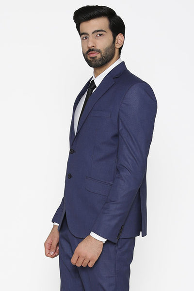 Polyester Cotton Blue Blazer