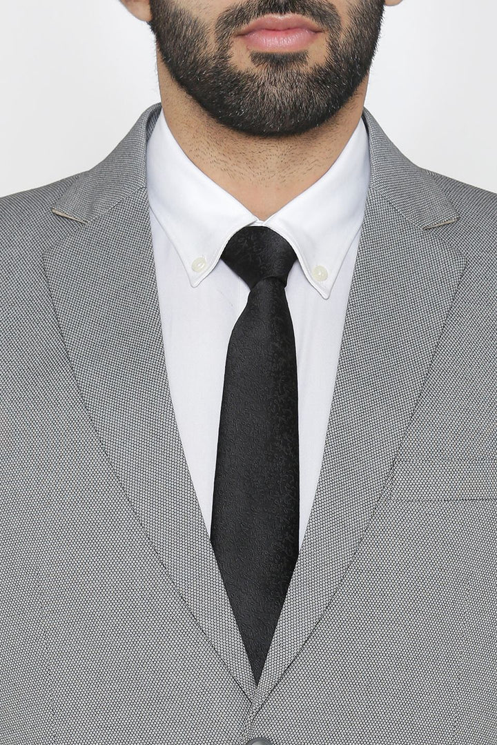 Polyester Cotton Grey Blazer