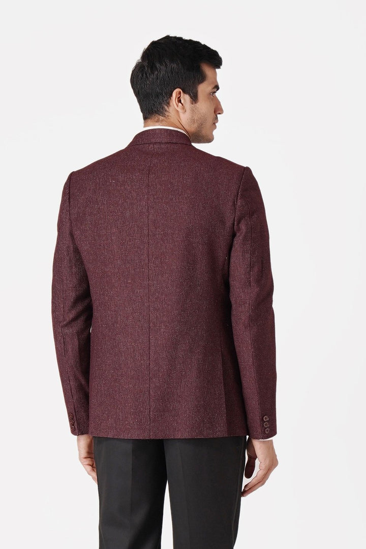 Tweed Maroon Blazer