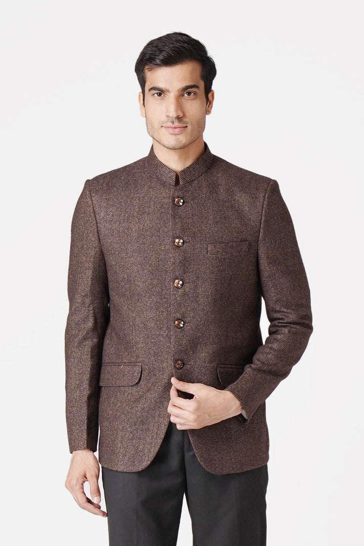 Tweed Dark Brown Blazer