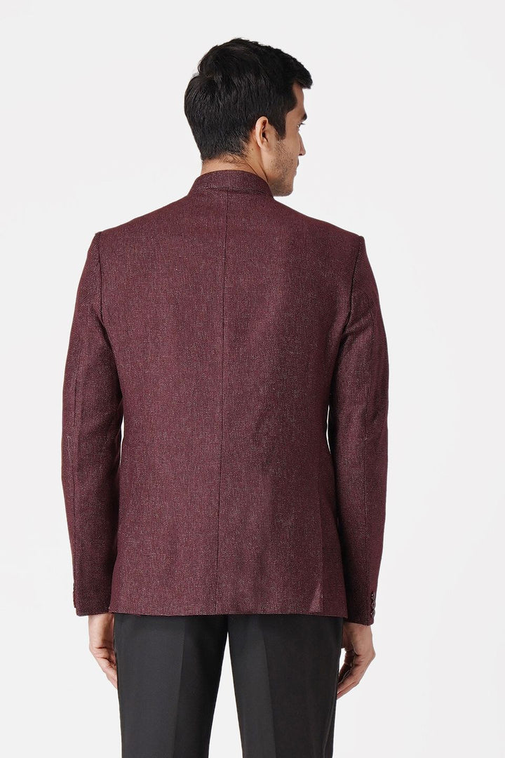 Tweed Maroon Blazer