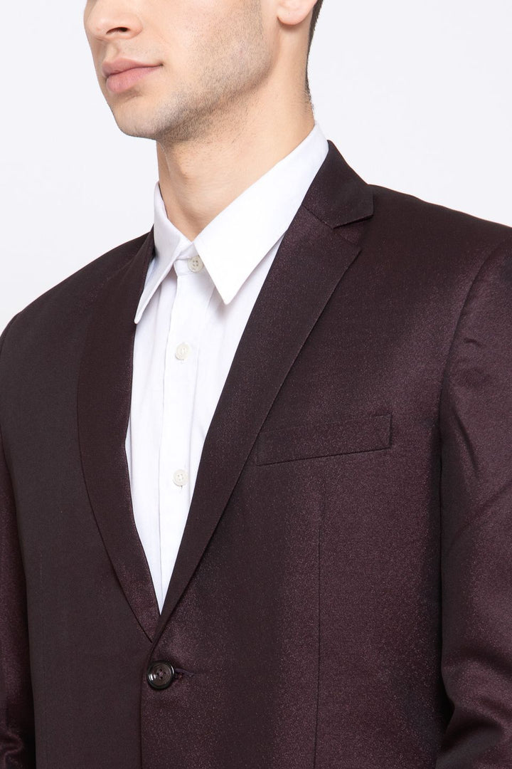 Wintage Men's Poly Blend Formal and Evening Blazer Coat Jacket : Brown