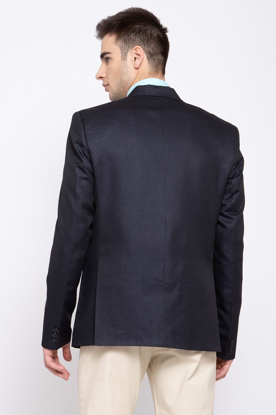 Wintage Men's Poly Blend Formal and Evening Blazer Coat Jacket : Dark Blue