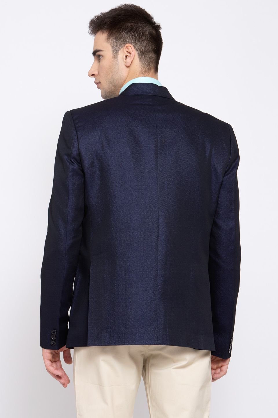 Wintage Men's Poly Blend Formal and Evening Blazer Coat Jacket : Navy Blue