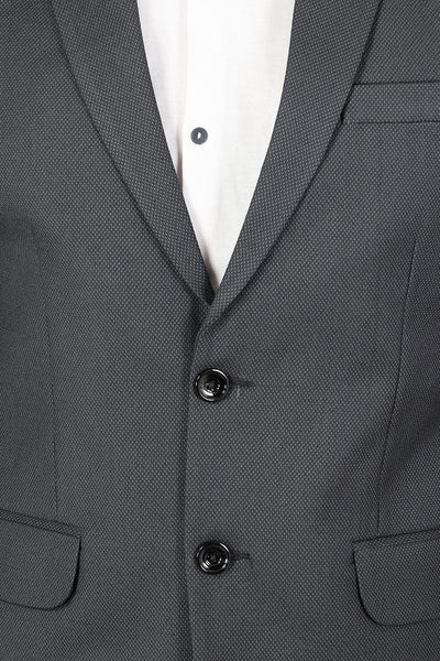 Polyester Cotton Plain Black Blazer