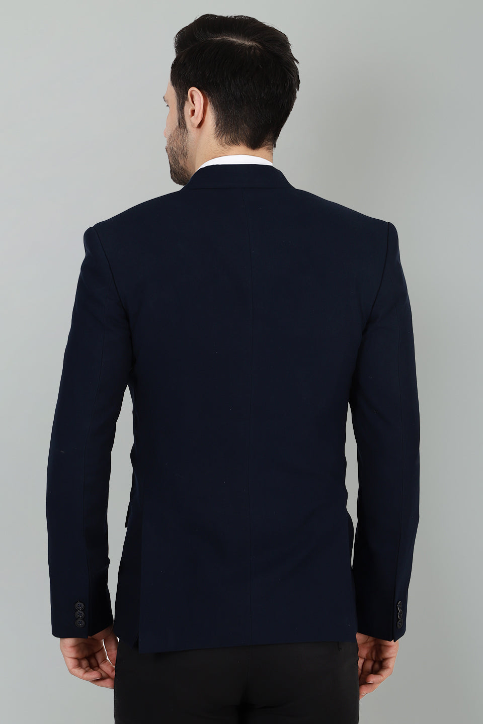 Polyester Cotton Blue Blazer