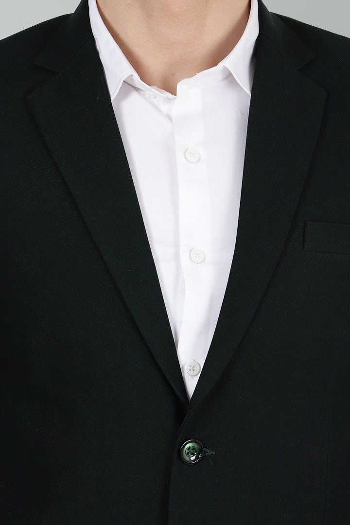 Polyester Cotton Green Blazer