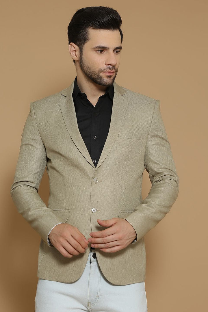 Poly Viscose Beige Blazer