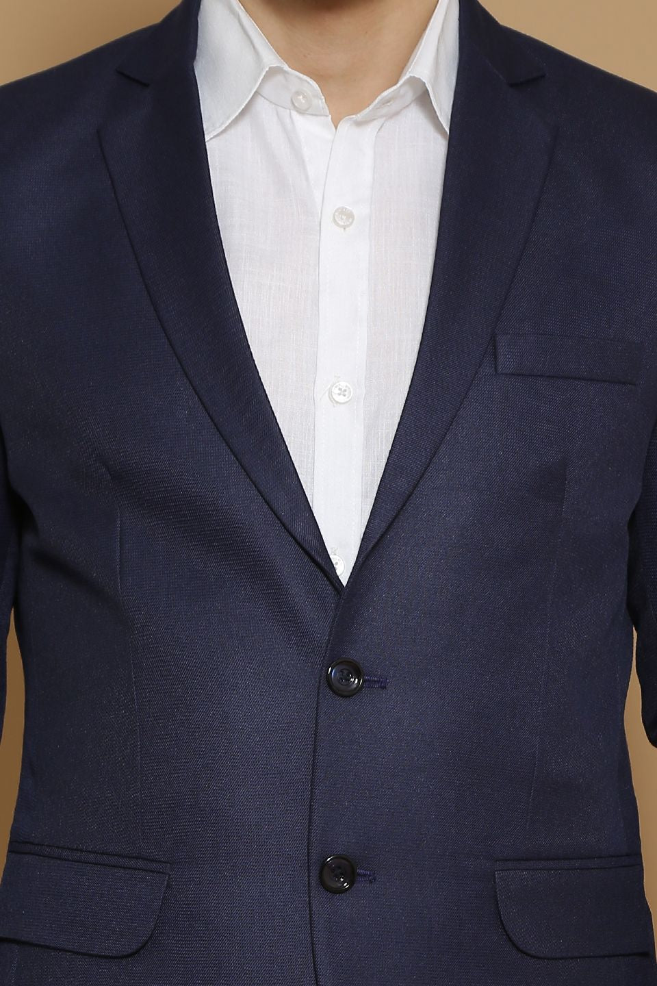 Poly Viscose Blue Blazer