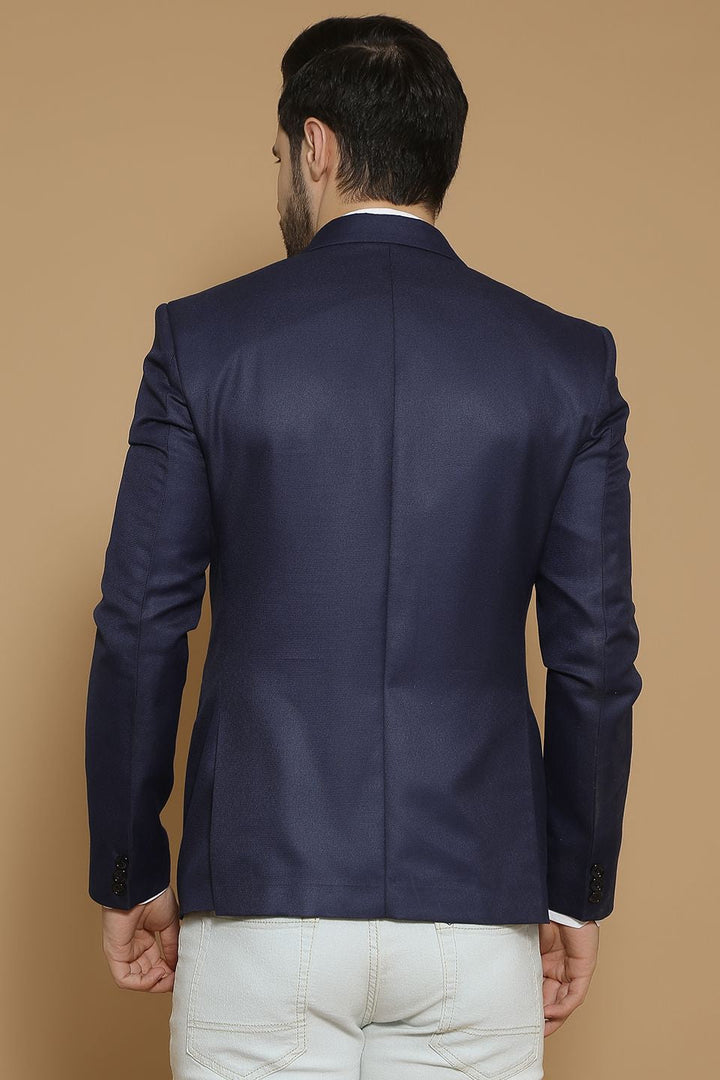 Poly Viscose Blue Blazer