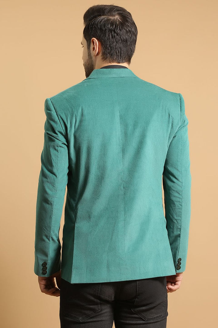 Corduroy Cotton Green 1 Blazer