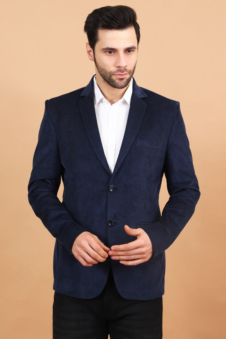 Corduroy Cotton Blue 2 Blazer