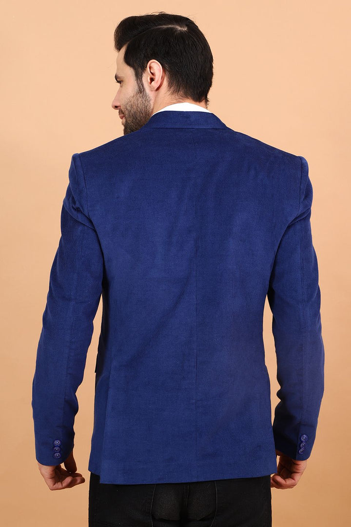 Corduroy Cotton Blue 3 Blazer