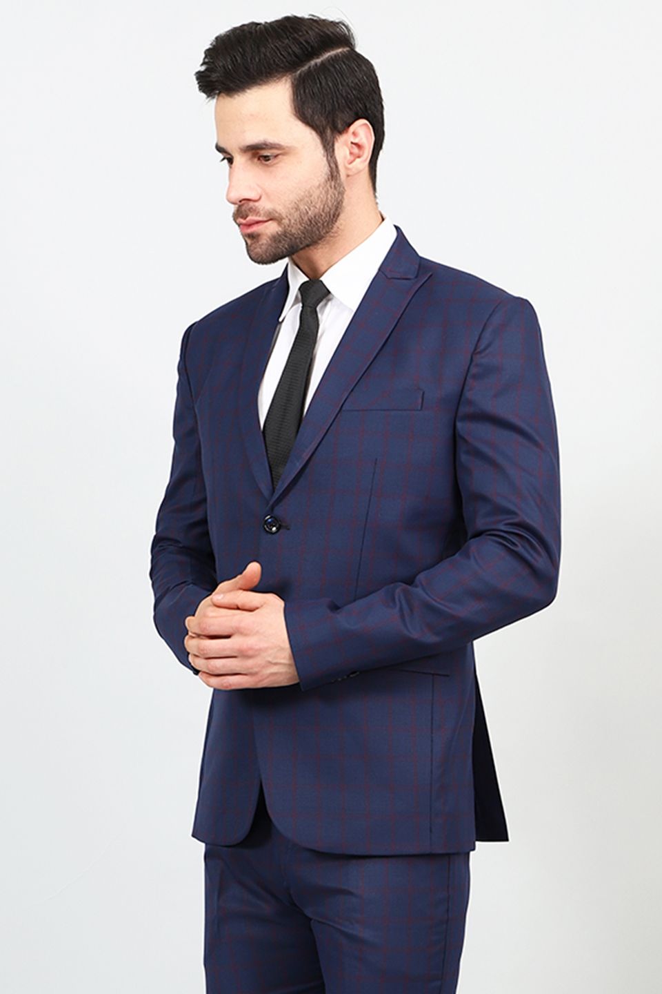 Poly Viscose Blue Blazer