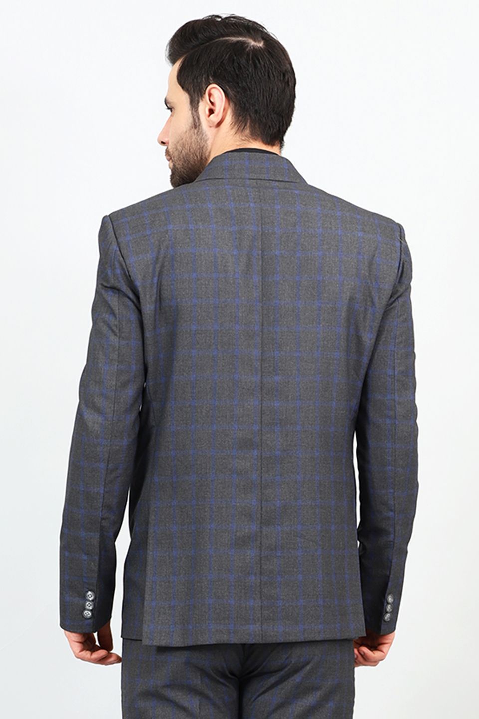 Poly Viscose Grey Blazer