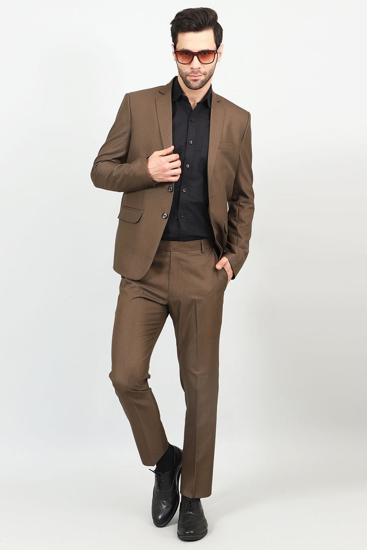 Poly Viscose Brown Blazer