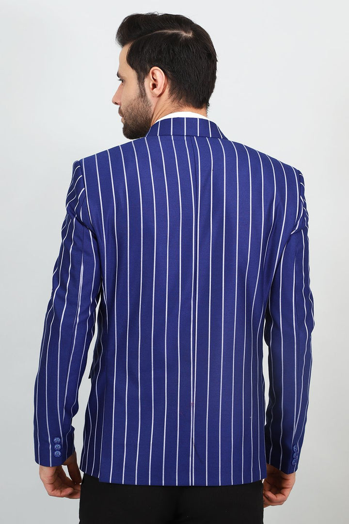 Polyester Cotton Blue Blazer