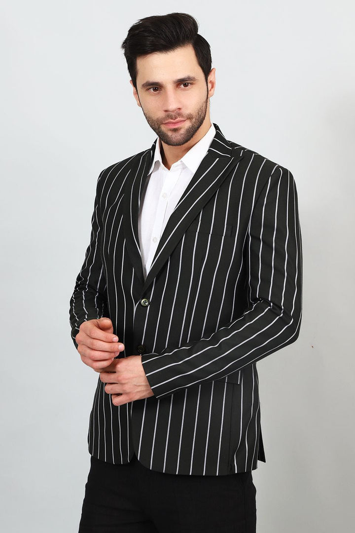 Polyester Cotton Black Blazer