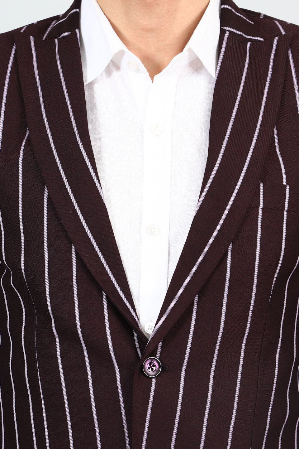 Polyester Cotton Maroon Blazer