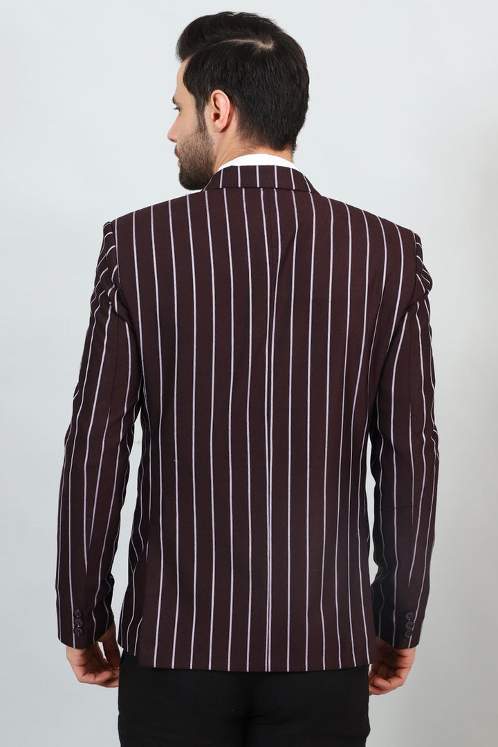 Polyester Cotton Maroon Blazer