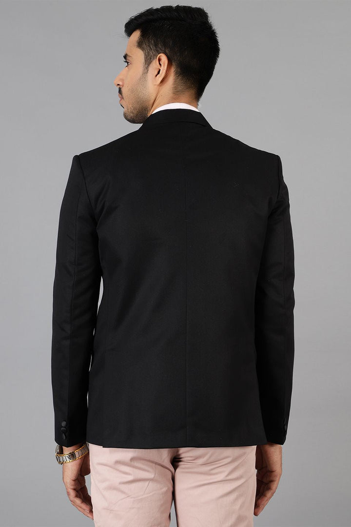 Polyster Cotton Black Blazer