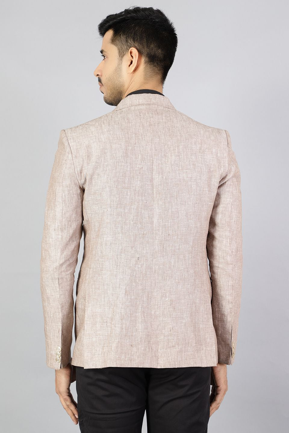 100% Pure Linen Brown Blazer