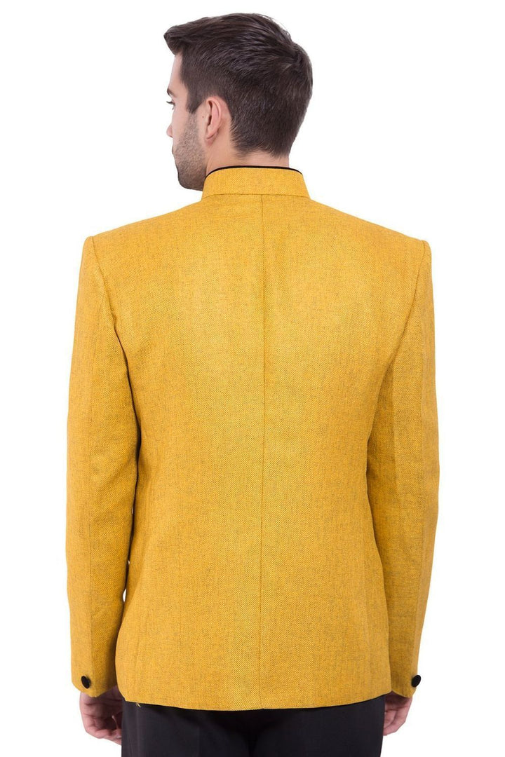 Rayon Yellow Bandhgala