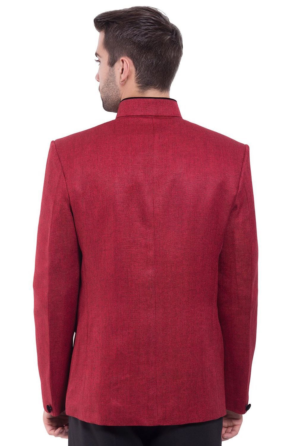 Rayon Red Bandhgala