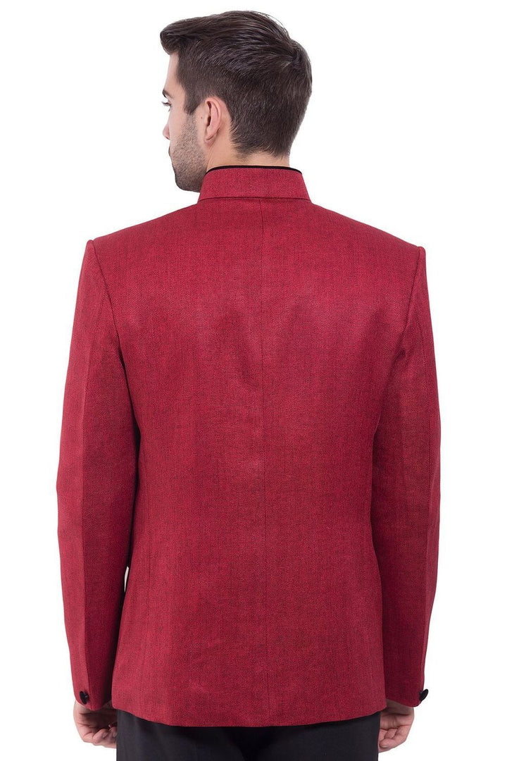 Rayon Red Bandhgala