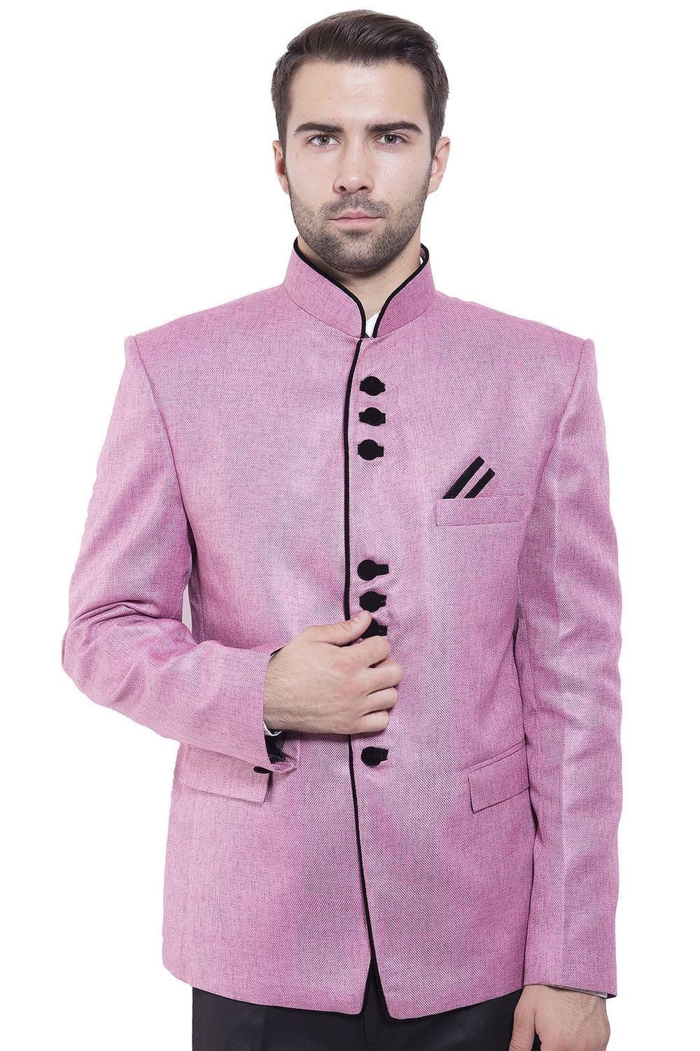 Rayon Pink Bandhgala