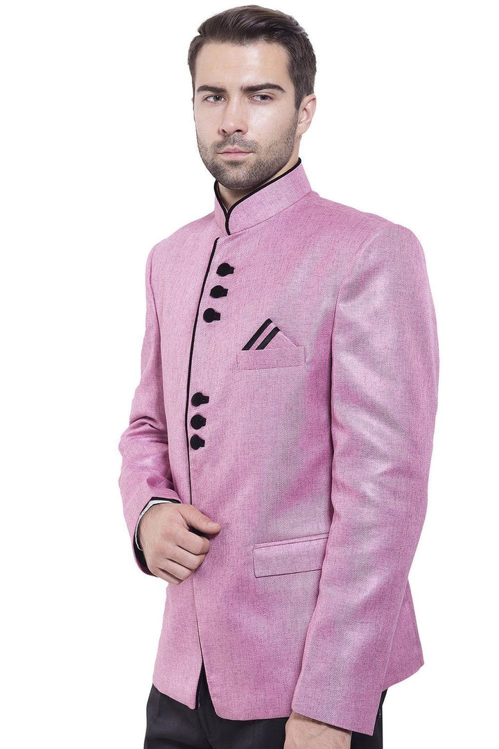 Rayon Pink Bandhgala