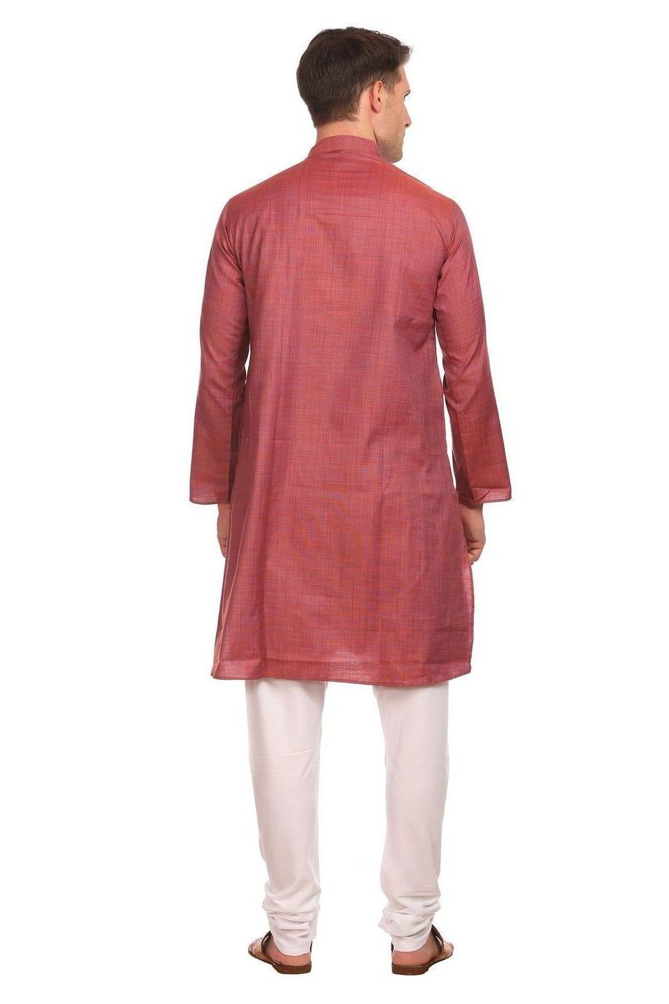 Handloom Poly-Cotton Purple Kurta Pyjama