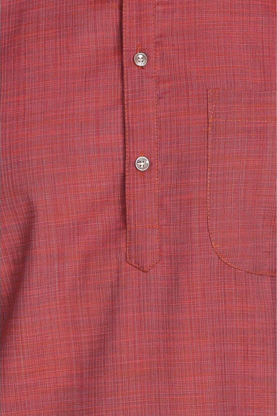 Handloom Poly-Cotton Purple Kurta Pyjama