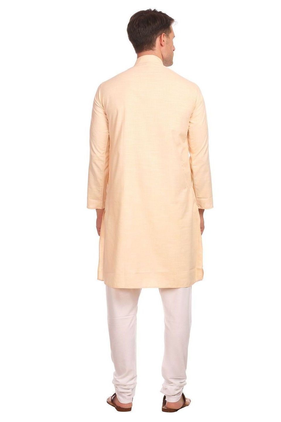 Poly-Cotton Linen Pink Kurta Pyjama