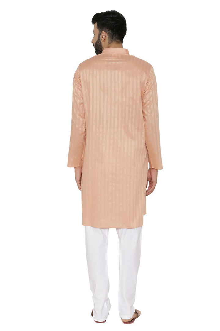 100% Cotton Orange Kurta Pyjama